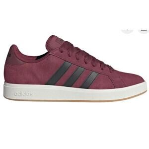 NEW adidas Mens $85 Grand Court Base 00 Shadow Red Black Off White Choose Size